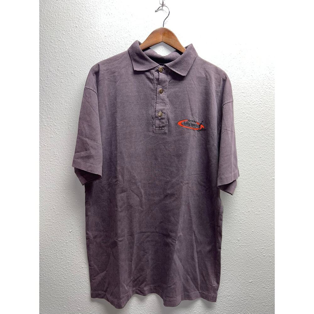 Vintage Wahoo Surf Shirt Polo Byron Bay Longboards Surfing Shop Australia 90s L